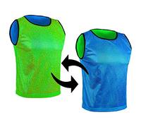 SPORTBIBS Maillots réversible de Football, Gilets double face, Chasubles pour enfants, juniors et adultes, Chemises de Foot, Dossard hommes et femmes. Variété de Tailles et Couleurs, non Logo