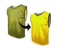SPORTBIBS Maillots réversible de Football, Gilets double face, Chasubles pour enfants, juniors et adultes, Chemises de Foot, Dossard hommes et femmes. Variété de Tailles et Couleurs, non Logo