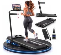 Sportconic Tapis de Marche Pliable Inclinable - Tapis de Course Silencieux avec Télécommande - Walking Pad Compact pour Sport à la Maison & Bureau