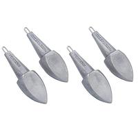 Sportenn Lot de 4 Anneaux en Acier Inoxydable 100 g