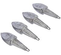 Sportenn Lot de 4 Anneaux en Acier Inoxydable 125 g