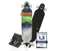 Sporterra Longboard [offre d'été] - Longboard pour adultes et adolescents - Optimisé jusque dans les moindres détails pour des aventures inoubliables sur le long board