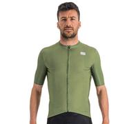 Sportful Checkmate Short Sleeve Jersey Vert 3XL Homme Guacamole / Blue Sea