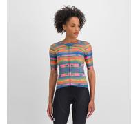 Sportful Glitch Women's Bomber Jersey L Multicolour/Papaya