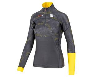 Sportful - Women's Doro Race Jersey - Veste de ski de fond - XS - dark gray / yellow