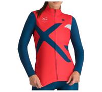 Sportful - Women's Squadra Jersey - Veste de ski de fond - L - hibiscus / teal blue