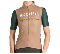 Sportful Supergiara Logo 2 Short Sleeve Jersey Beige,Marron S Femme Desert Sand