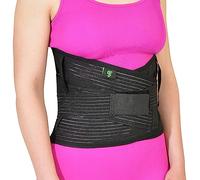 SPORTHERAPY Ceinture Lombaire Homme Femme Universel pour Mal de Dos | Corset Homme Femme avec Attelles Amovibles | Ceinture Lombaire Sciatique (L 100/120 cm)