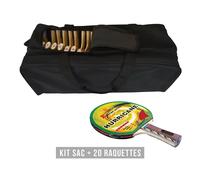 Sporti France Kit Raquette (sac + 20 Raquettes) Hurricane