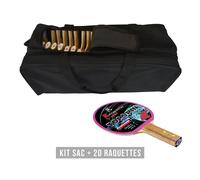 Sporti France Kit Raquette (sac + 20 Raquettes) Topspin