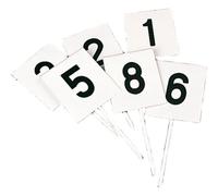 Fiches de marquage rectangulaires Sporti (x12) Blanc TU