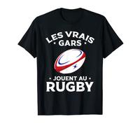 Sportif Joueur De Rugby Cool Vrais Hommes Jouent Au Rugby T-Shirt