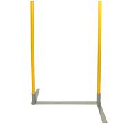 SPORTIKEL24 2by2 Weave Poles - Lot de 2 barres de slalom d'agilité avec base en métal - Pour l'entraînement et la construction de parcours - Extensible et mobile