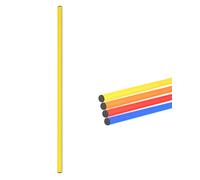 SPORTIKEL24 Barre combinée 100 cm - ø 25 mm - pour la construction d'obstacles et parcours de slalom - pour le football, l'athlétisme et les sports canins