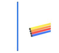 SPORTIKEL24 Barre combinée 100 cm - ø 25 mm - pour la construction d'obstacles et parcours de slalom - pour le football, l'athlétisme et les sports canins