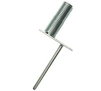 SPORTIKEL24 Pied basculant en métal avec articulation à ressort - Pour barres de 25 mm de diamètre - Inclinaison et redresse - Pied professionnel pour slalom et construction d'obstacles en plein air