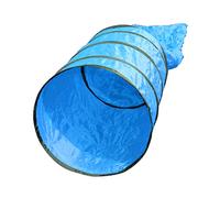 SPORTIKEL24 Superhund Tunnel de sac d'agility bleu, 3,80 m, diamètre 60 cm, pour chiots et chiens débutants, avec œillets, piquets et sac de transport, bleu