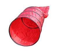SPORTIKEL24 Superhund Tunnel de sac d'agility rouge, 3,80 m, diamètre 60 cm, pour chiots et chiens débutants, avec œillets, piquets et sac de transport, rouge