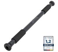 SPORTINATOR® Barre de traction à fixer dans le cadre de la porte, pour votre salle de gym à domicile. Longueur : 60 à 102 cm, compacte, sûre et rapide sans perçage, charge maximale : 150 kg