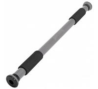 SPORTINATOR® Barre de traction à serrer dans le cadre de porte, pour votre home-gym. Longueur 60-102 cm, compacte, sûre et rapide sans perçage, supporte jusqu’à 150 kg (gris)