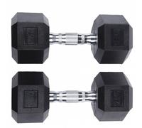 SPORTINATOR Haltère hexagonale de 12,5 kg Set de 2 Taille:taille unique