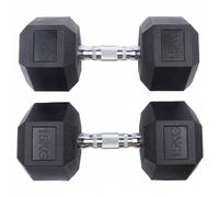 SPORTINATOR Haltère hexagonale de 15 kg Set de 2 Taille:taille unique