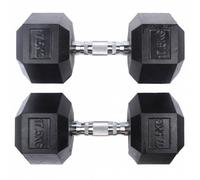 SPORTINATOR Haltère hexagonale de 17,5 kg Set de 2 Taille:taille unique