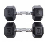SPORTINATOR Haltère hexagonale de 5 kg Set de 2 Taille:taille unique