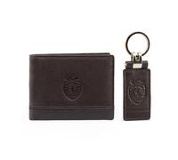Sporting CP Portefeuille + Porte-clés (Marron)