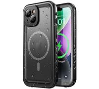 SPORTLINK Coque pour iPhone 14 Étanche Antichoc - pour Magsafe 360 degres Incassable Militaire Intégrale Case/Bumper [IP68 Waterproof/Imperméable] Antipoussière [avec Protection Camer cran]-Noir