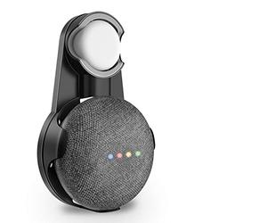 SPORTLINK Socket Wall Mount Stand Hanger for Google Home Mini/Google Nest Mini (2nd Gen), Compact Holder Case Plug in Kitchen Bathroom Bedroom, Hides The Google Mini Cord (Noir)