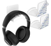 SPORTLINK Support pour Casque - Crochet Universel pour Casque - Support Mural pour écouteurs avec [Ruban adhésif Puissant] pour Plusieurs appareils, Bureau, Mur, Table, Casque de Jeu - Blanc,2 pièce