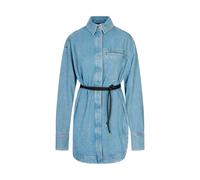 Sportmax - Cappa Maxi Shirt - Femme - Robes - Bleu - Taille: 34 FR