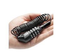 Sportneer Antivol de vélo - 180 cm - Extra long - En alliage de zinc et ABS - Avec code numérique à 4 pièces - Pour casque de vélo, casque de moto, poussette, snowboard, ski