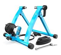 Sportneer Support d'entraînement à roulettes magnétique pour vélo de 26 à 28" et 700 C - Avec 6 niveaux de résistance pour l'intérieur - Avec réduction du bruit