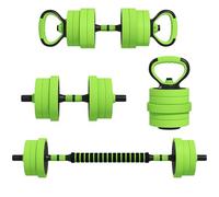 SPORTNOW 6-en-1 Haltères réglables set home gym 20KG Vert