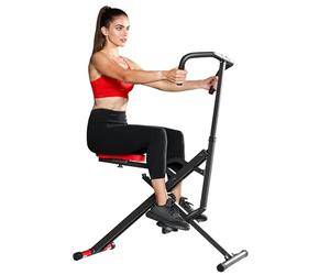 SPORTNOW Appareil d'entraînement abdominal, appareil de fitness pliable avec siège réglable, machine d'entraînement pour bras jambes dos fessiers, installation facile, pour maison, la salle de gym