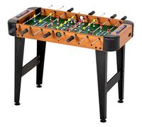 SPORTNOW Baby-foot 92 cm, 22 joueurs, 2 balles, compteurs manuels, poignées antidérapantes, marron