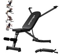 SPORTNOW Banc de musculation 135 x 130 x 107 cm Noir pliable