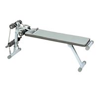 SPORTNOW Banc de Musculation Multifonction, Banc Plat Réglable avec Siège à 3 Niveaux, 141 x 52 x 54-71 cm, Bleu et Blanc