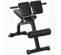 SPORTNOW Banc de Musculation Réglables en Hauteur et Inclinaison Noir