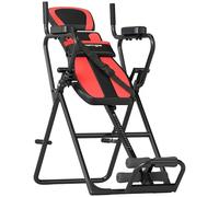 SPORTNOW Banc d'inversion 3 en 1 pliable avec 3 angles d'inversion, barres de traction et appuie-tête, soutien lombaire, fermeture à la cheville, résistant au glissement, banc d'étirement jusqu'à 120