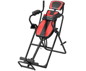 SPORTNOW Banc d'inversion 3-en-1 Table d'inversion 3 angles Barres pompes & tractions Appui-tête