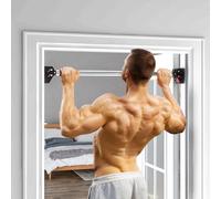 SPORTNOW Barre de traction pour porte, barre de musculation pour cadres de porte sans vis - longueur ajustable (75-92cm)