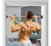 SPORTNOW Barre de traction pour porte, barre de musculation pour cadres de porte sans vis - longueur ajustable (92-124cm)