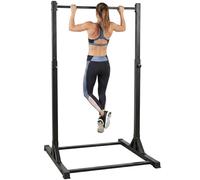 SPORTNOW Barre de traction sur pied et station de musculation 128 cm Noir