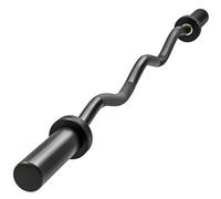 SPORTNOW Barre olympique 4 pi, barre EZ Curl pour disques 2" noir