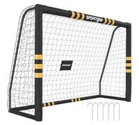 SPORTNOW But de Football Mousse de Protection Extérieur 2,4 x 1,6 m Jaune