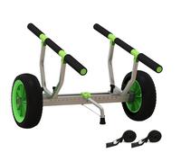 SPORTNOW - Chariot de transport - Aluminium - 79x72.5x42cm - Vert