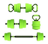 SPORTNOW Ensemble d'haltères ajustables, 4 en 1, 30kg, poids utilisés comme Kettlebell, Barbell, Dumbbell ou Push-up Rack, équipement de fitness pour hommes et femmes, Home Gym